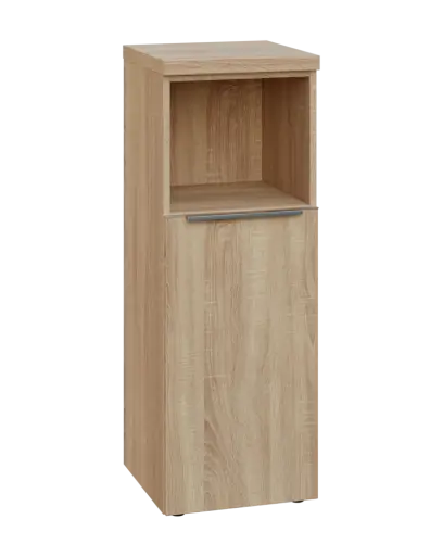 SIN 3 - 4DN kancelářská skříň, 1-dveřová/nika, pravá, 1120x400x400, dub bardolino